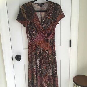 Perceptions Multicolor Midi Dress Size Small